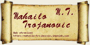 Mahailo Trojanović vizit kartica